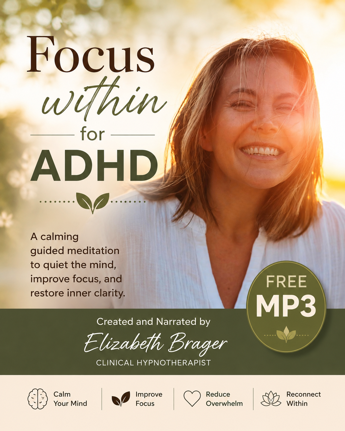 Focus Within for ADHD — Free Guided Meditation MP3 cover art